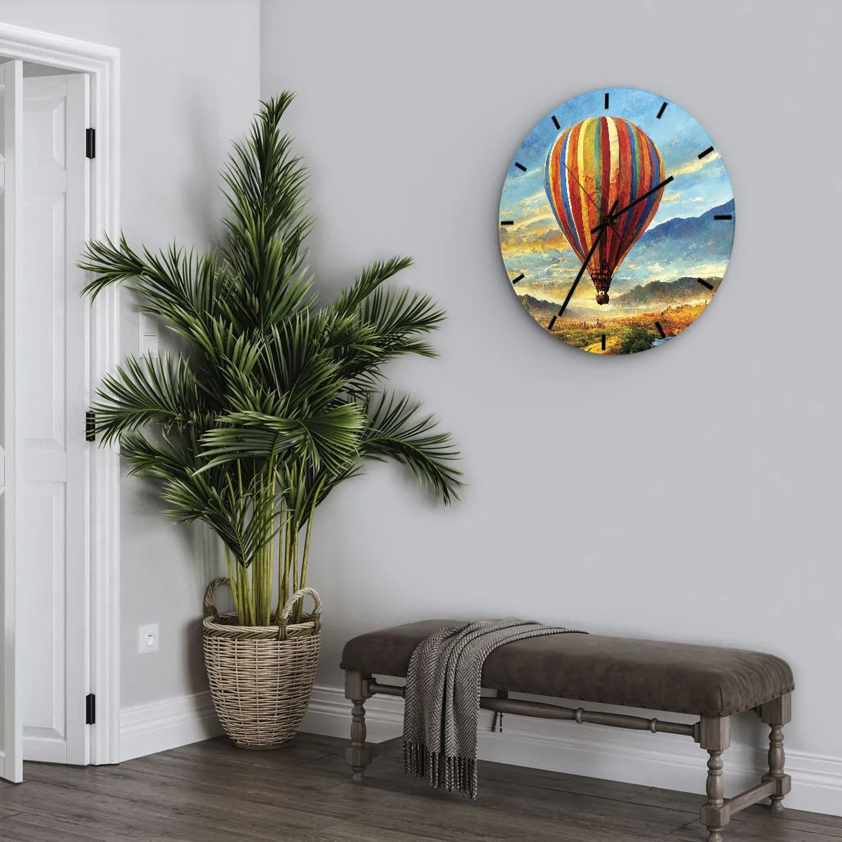 Orologio da parete - Orologio in Vetro - Nel silenzio si vede meglio - 40x40 cm