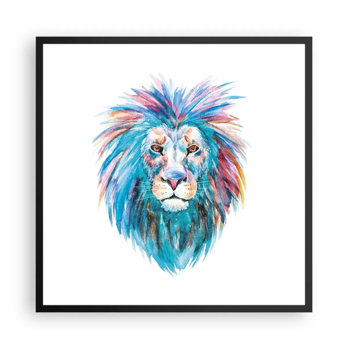 Poster in cornice nera - Aura elettrizzante - 60x60 cm