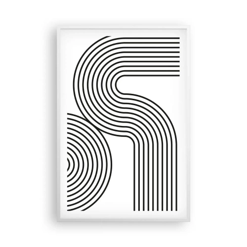 Poster in cornice bianca - In curva - 61x91 cm