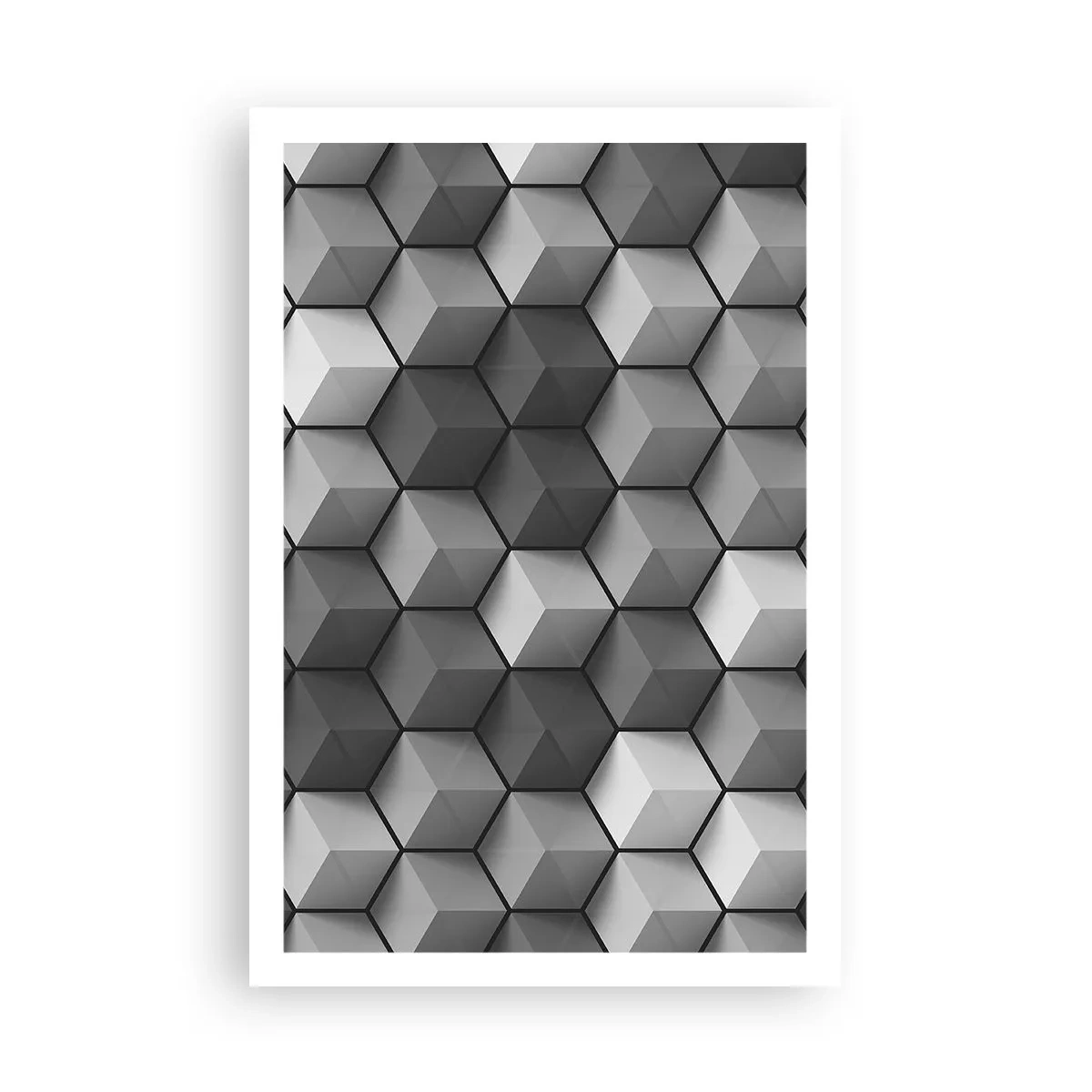 Poster - Puzzle cubista - 61x91 cm