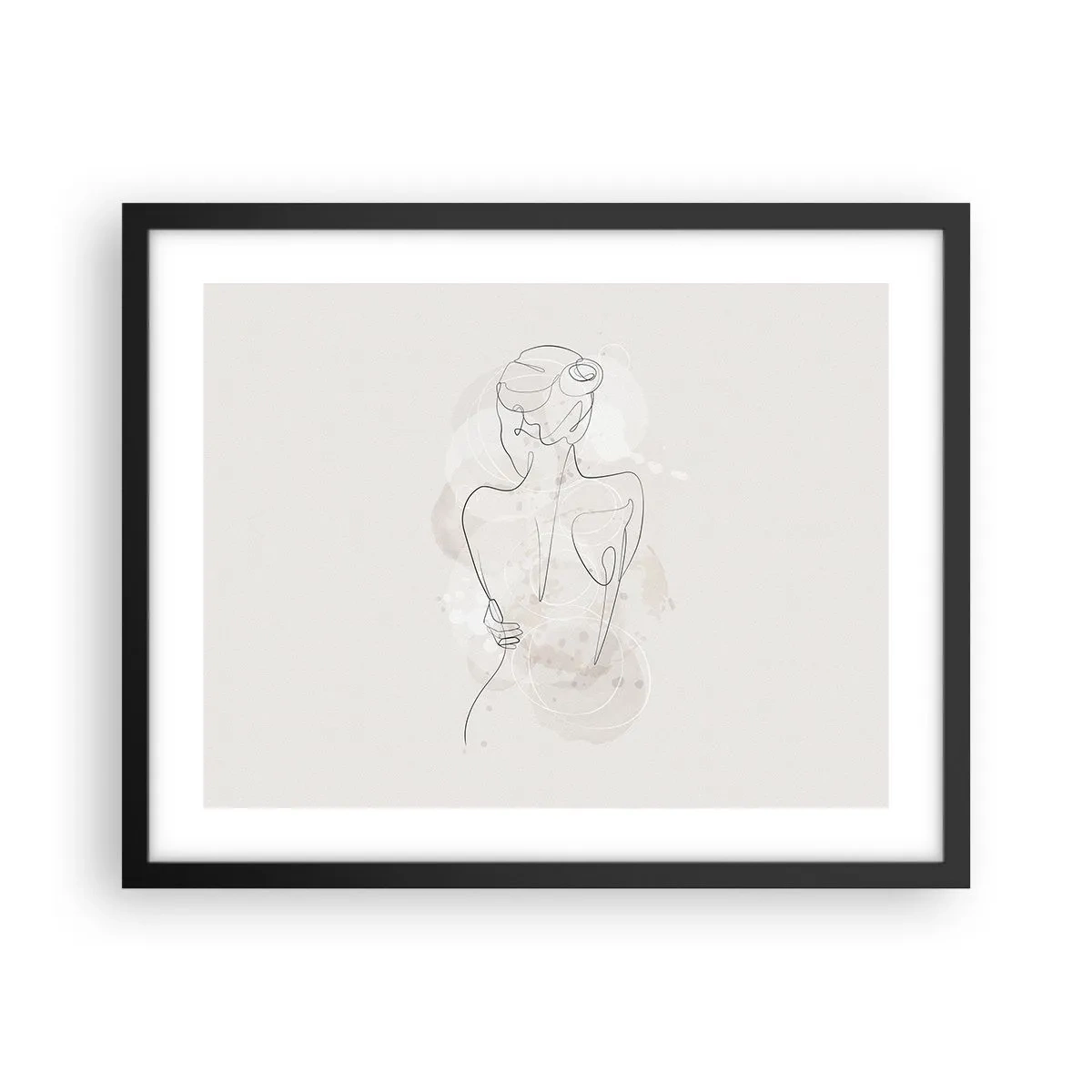 Poster in cornice nera - Come uno strumento delicato - 50x40 cm