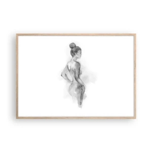 Poster in cornice rovere chiaro - Bella come un quadro - 100x70 cm