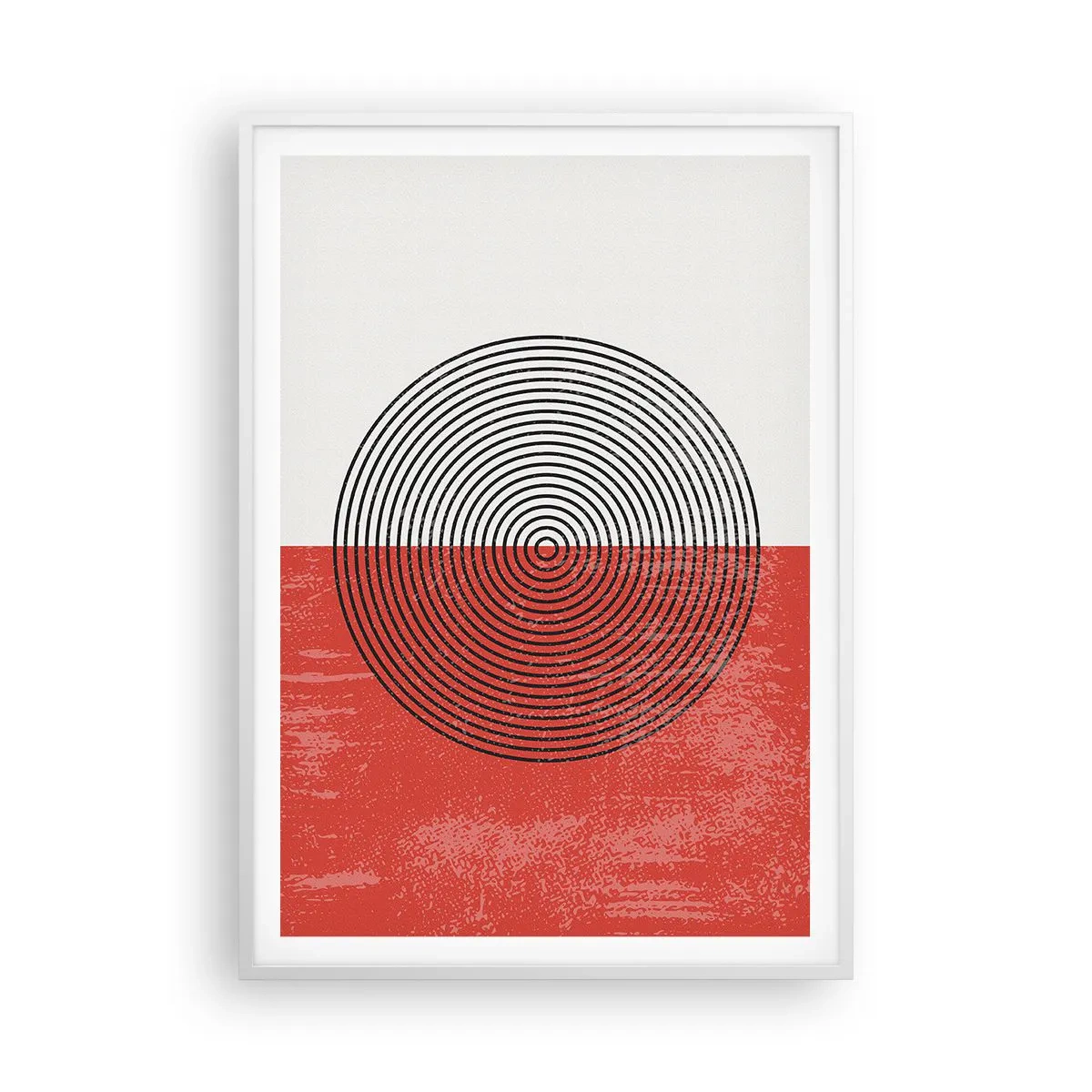 Poster in cornice bianca - Dritto al centro - 70x100 cm