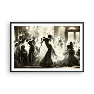 Poster in cornice nera - Il gran ballo in maschera - 91x61 cm