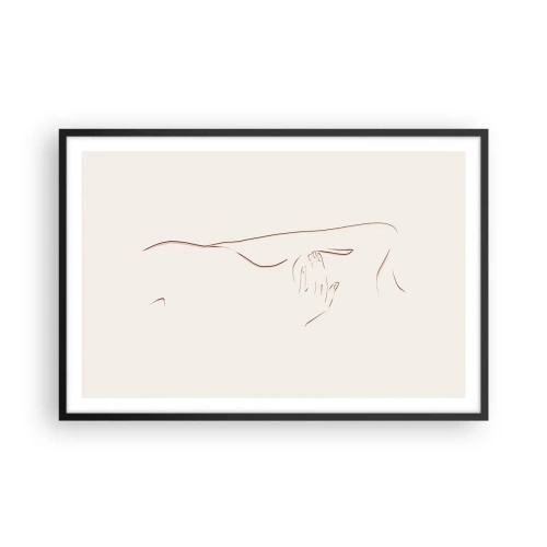 Poster in cornice nera - La forma del desiderio - 91x61 cm