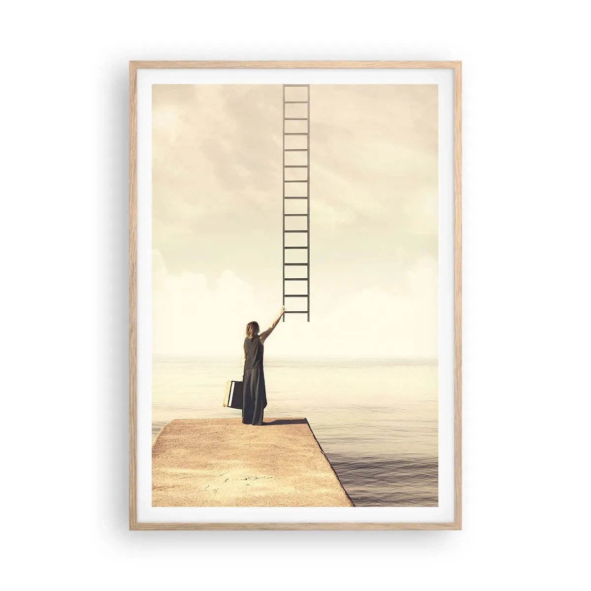 Poster in cornice rovere chiaro - Viaggio magico - 70x100 cm