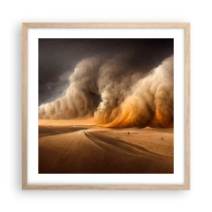 Poster in cornice rovere chiaro - L'ira del deserto - 50x50 cm