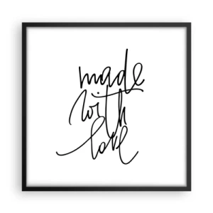 Poster in cornice nera - La migliore marca - 50x50 cm