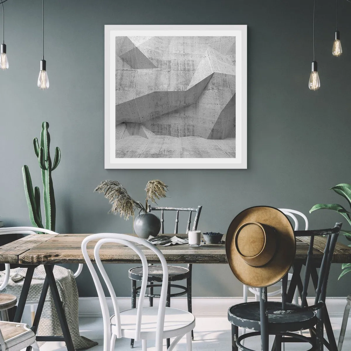 Poster in cornice bianca - Una vera sfida - 30x30 cm