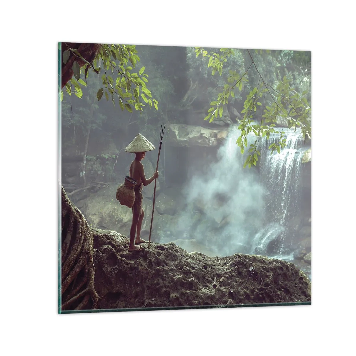 Quadro su vetro - In armonia con la natura - 70x70 cm