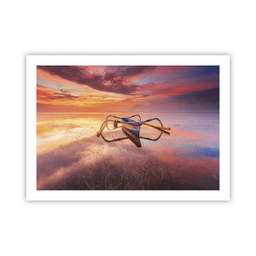 Poster - La pace della sera tropicale - 70x50 cm
