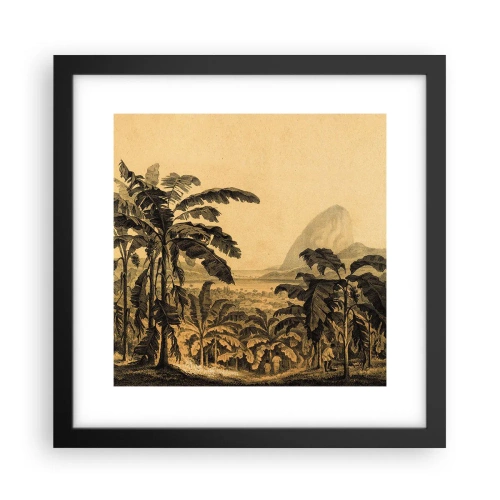 Poster in cornice nera - Nel clima coloniale - 30x30 cm