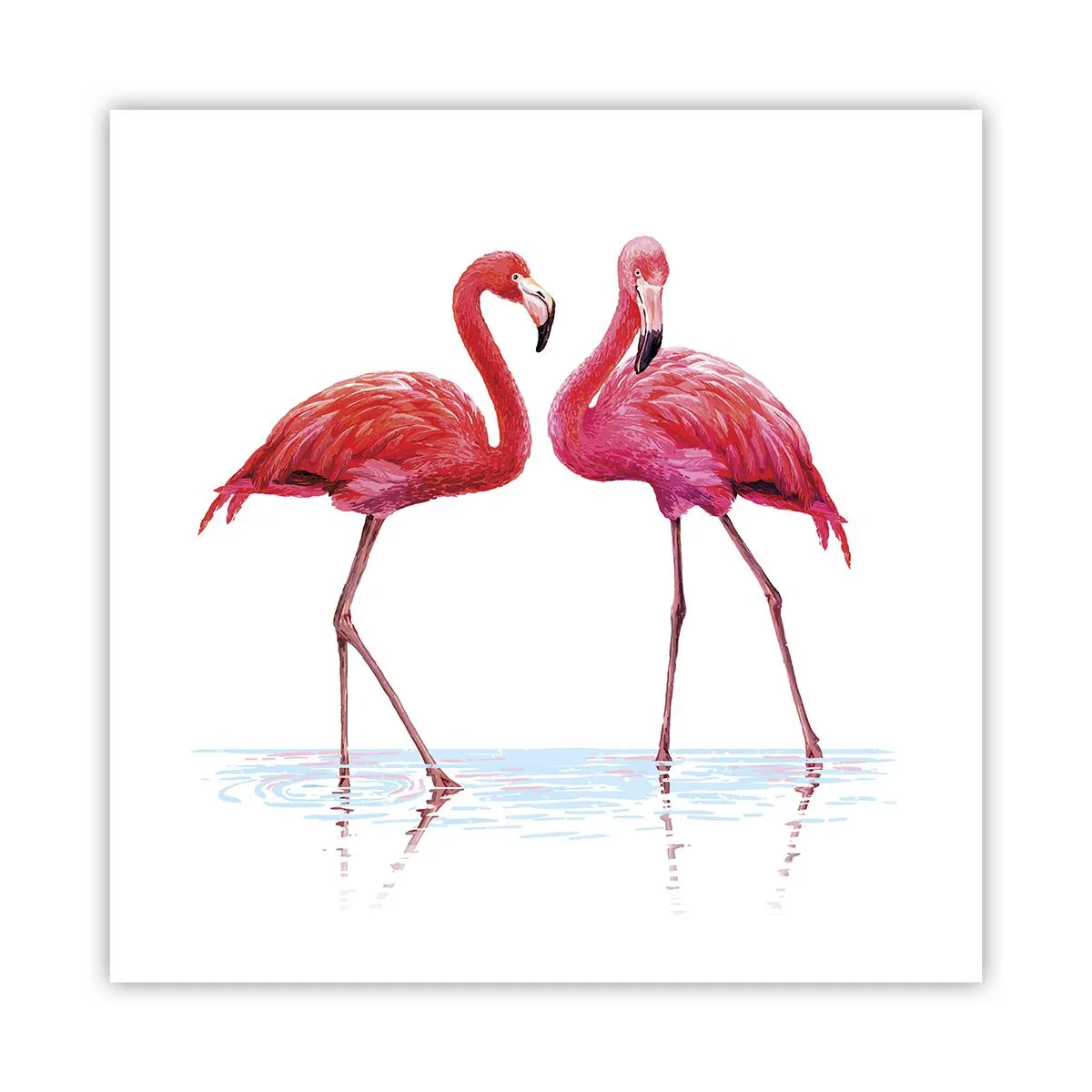 Poster - Appuntamento in rosa - 60x60 cm