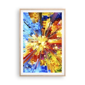 Poster in cornice rovere chiaro - In medias res - 61x91 cm