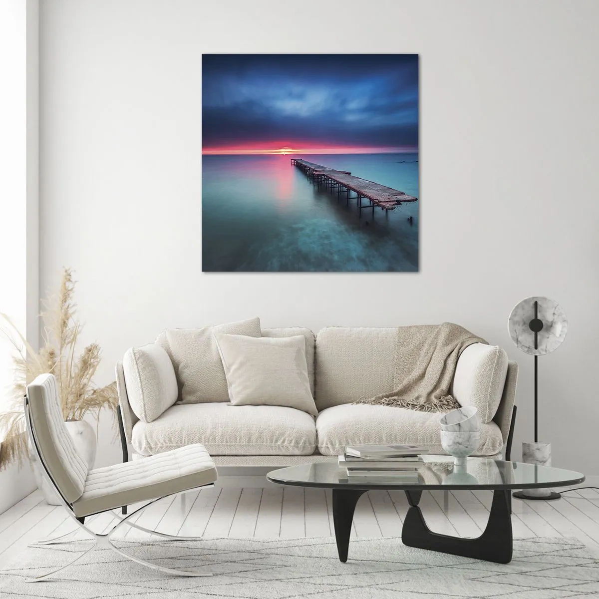 Quadro su vetro - Tra il cielo e la terra - 40x40 cm