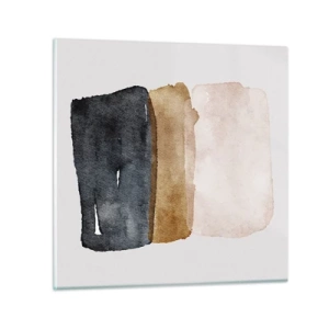 Quadro su vetro - Composizione di colori della terra - 60x60 cm