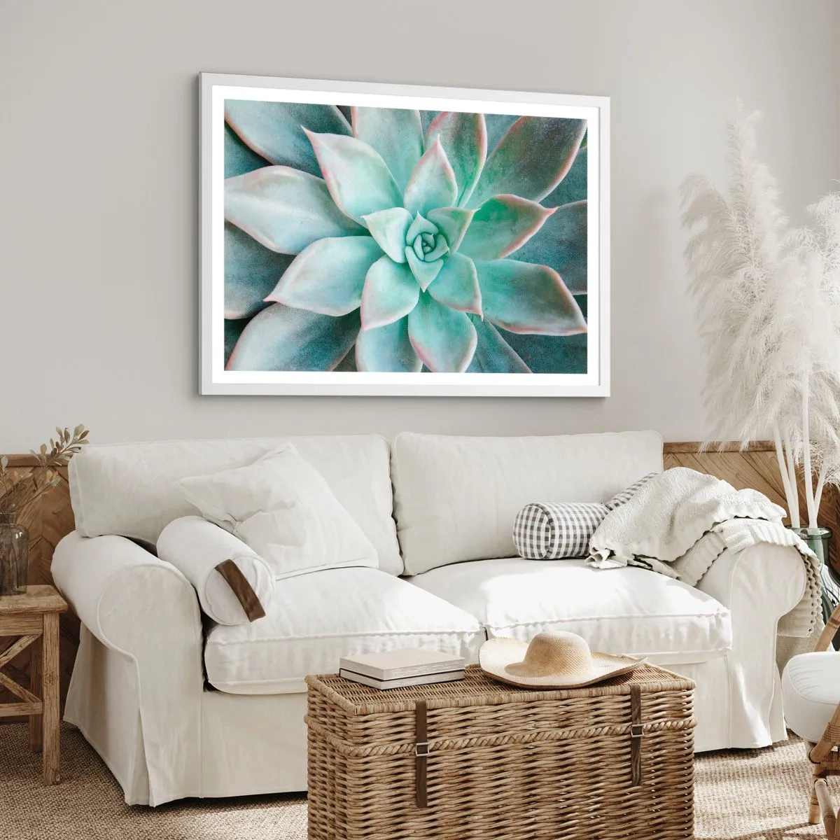 Poster in cornice bianca - Il cuore del deserto - 40x30 cm