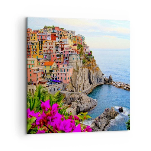 Quadro su tela - Stampe su Tela - La città che ride - 50x50 cm