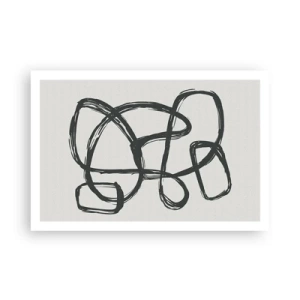 Poster - Astrazione aggrovigliata - 91x61 cm