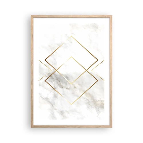 Poster in cornice rovere chiaro - Vista sull'infinito - 50x70 cm