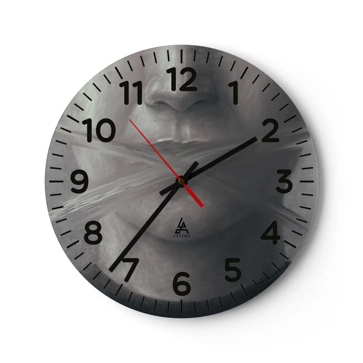Orologio da parete - Orologio in Vetro - Neanche una parola - 30x30 cm