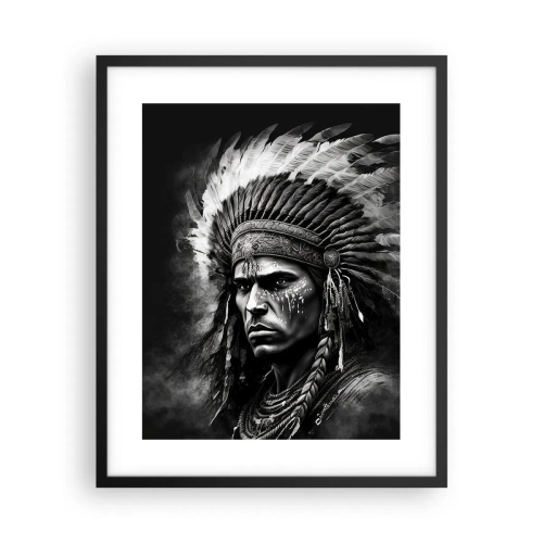 Poster in cornice nera - Capo e guerriero - 40x50 cm