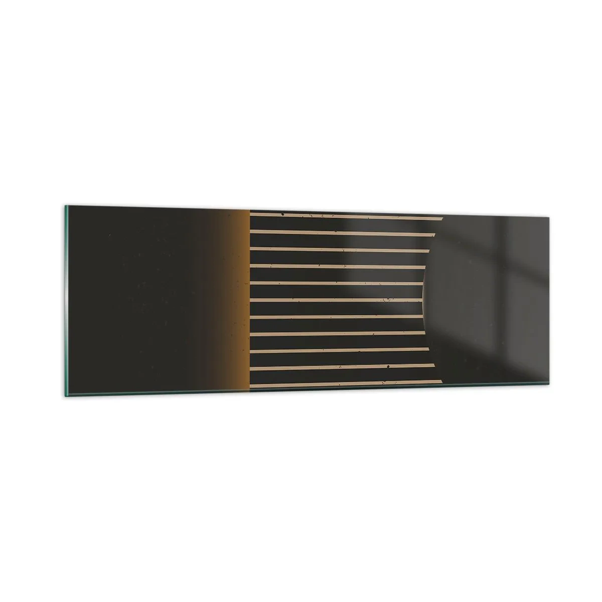 Quadro su vetro - Esaminare l'oscurità - 90x30 cm