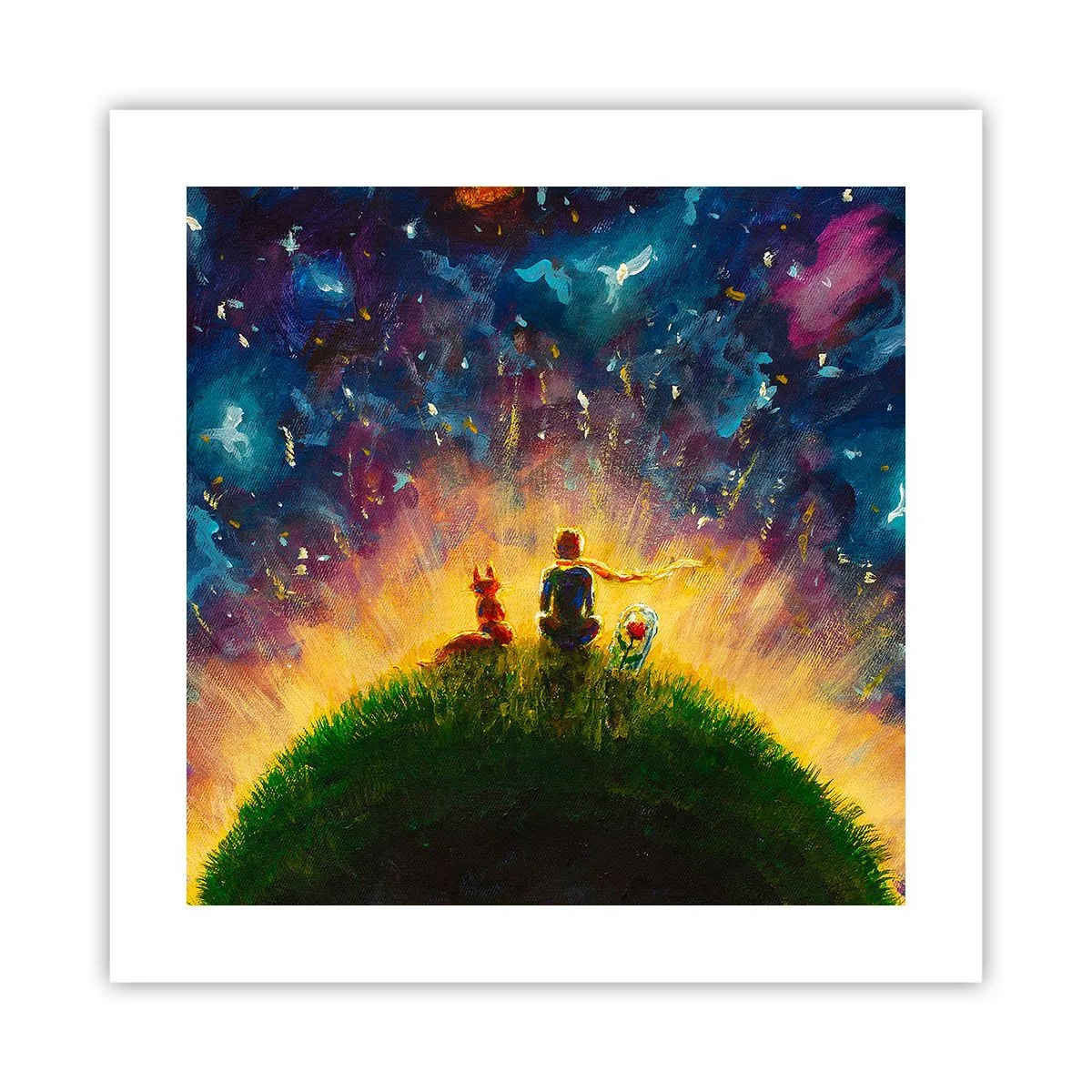 Poster - Amore e amicizia: l'intero mondo - 40x40 cm