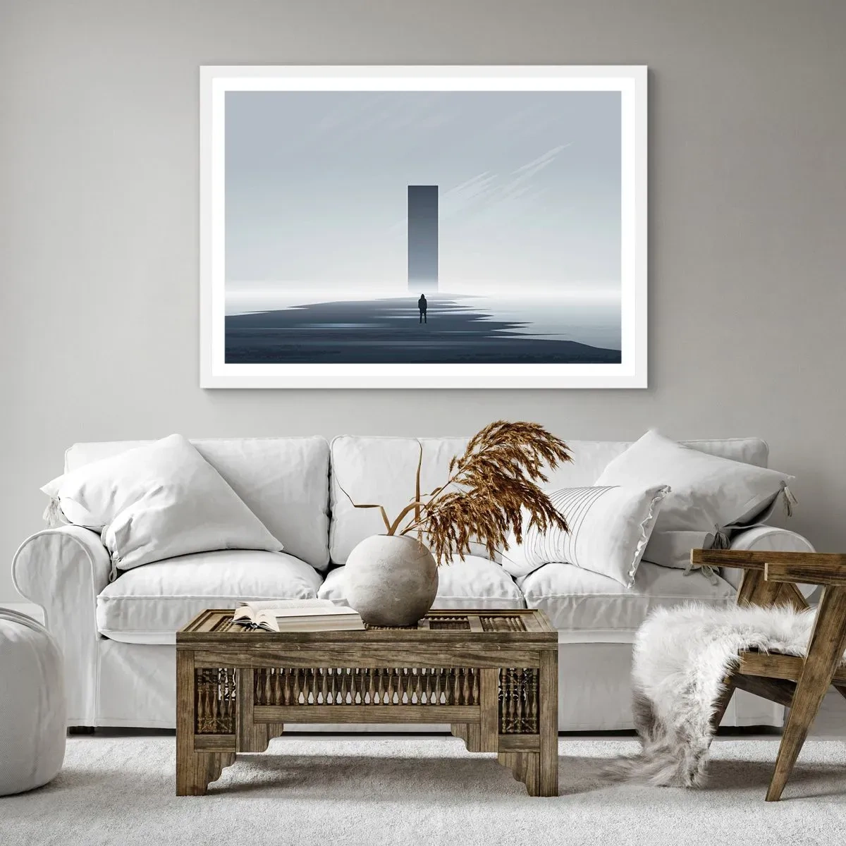 Poster in cornice bianca - Opportunità o minaccia? - 91x61 cm