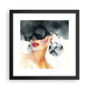 Poster in cornice nera - Il segreto dell'eleganza - 30x30 cm