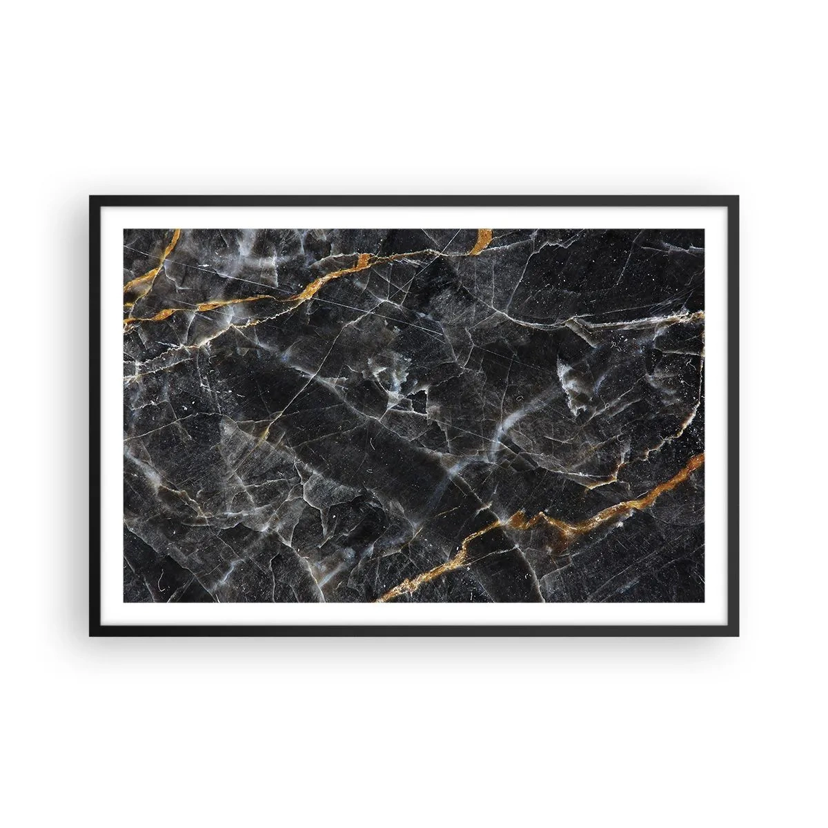 Poster in cornice nera - La vita interiore delle pietre - 91x61 cm