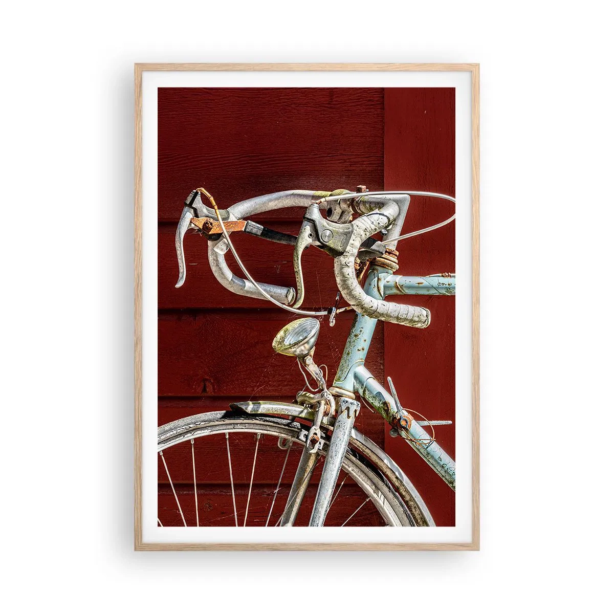 Poster in cornice rovere chiaro - Creata per la vittoria - 70x100 cm