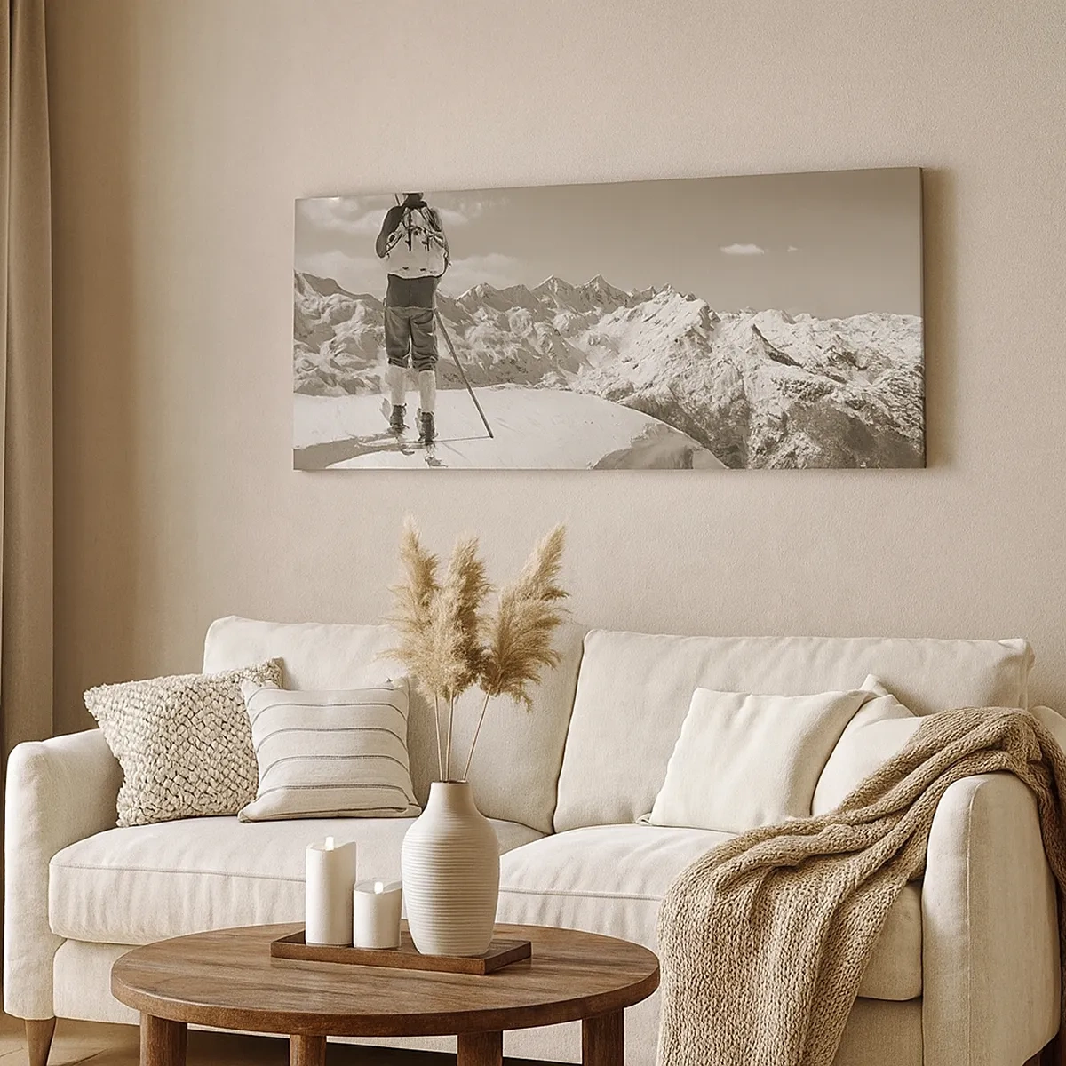 Quadro su tela - Stampe su Tela - E i monti sono immutabili - 30x30 cm