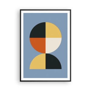 Poster in cornice nera - Guarda e conta - 70x100 cm