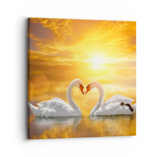 Quadro su tela - Stampe su Tela - Cuore è la più bella parola del mondo… - 30x30 cm