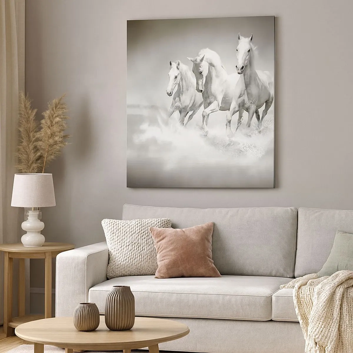 Quadro su tela - Stampe su Tela - Estasi bianca - 30x30 cm