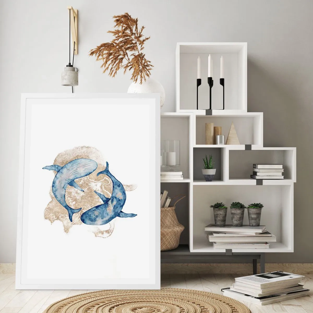 Poster in cornice bianca - Amicizia o amore? - 70x100 cm