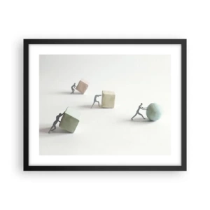 Poster in cornice nera - È la vita - 50x40 cm