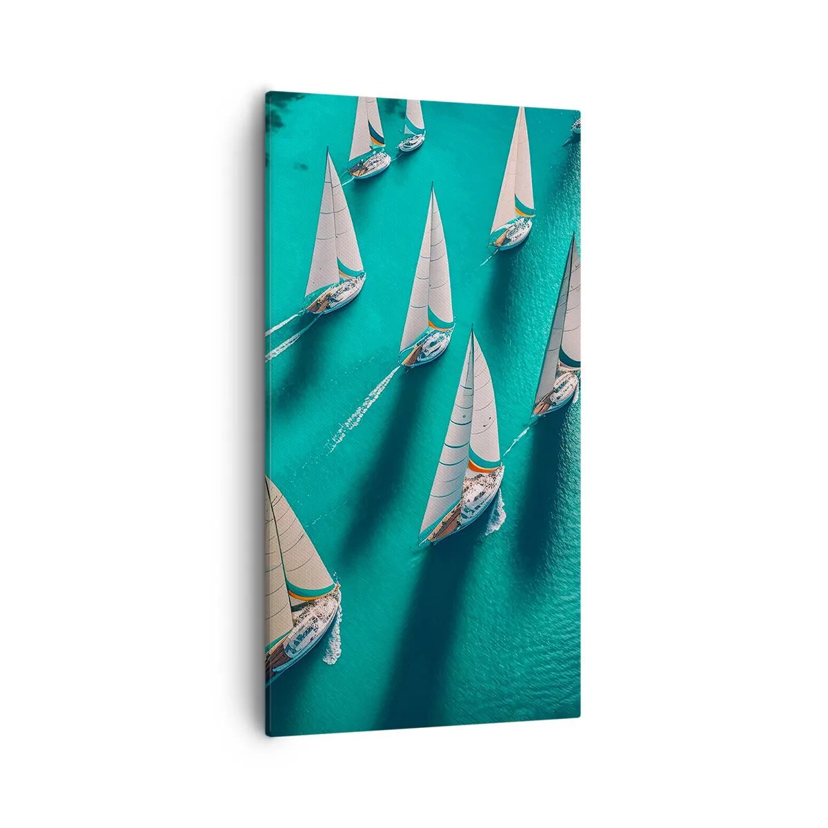 Quadro su tela - Stampe su Tela - In gara con il vento - 55x100 cm