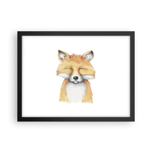 Poster in cornice nera - Umore da volpe - 40x30 cm