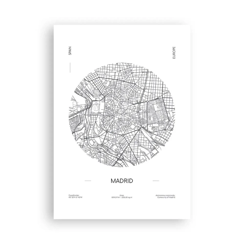 Poster - Anatomia di Madrid - 70x100 cm
