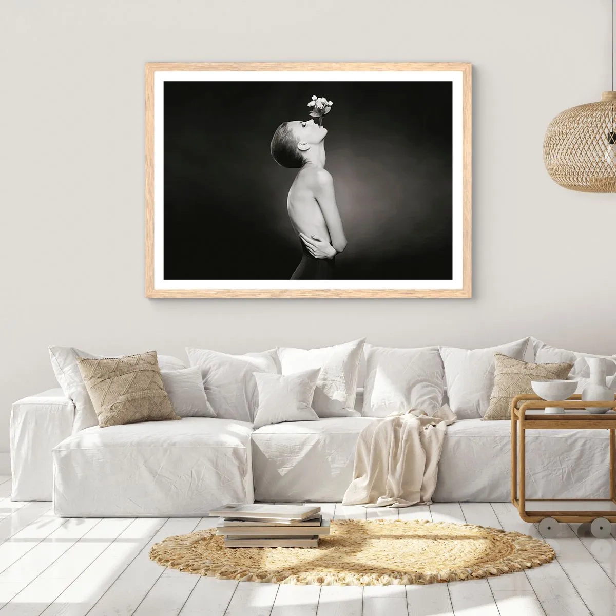 Poster in cornice rovere chiaro - Eleganza eccentrica - 91x61 cm