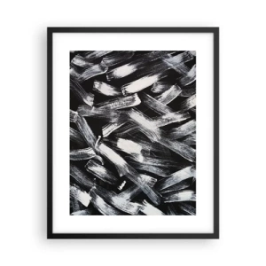 Poster in cornice nera - Astrazione in spirito industriale - 40x50 cm
