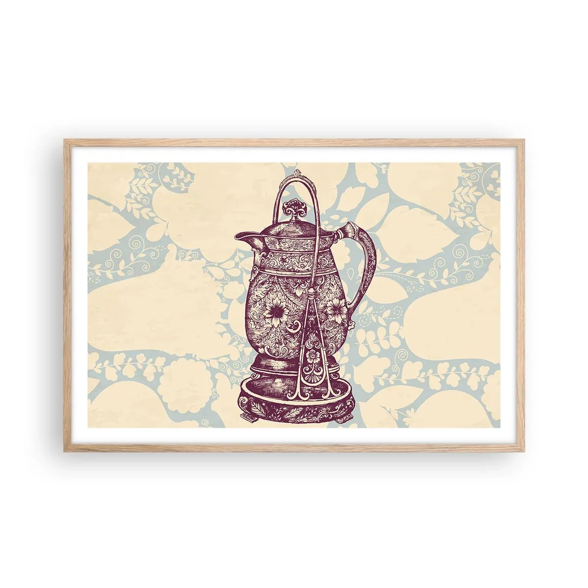 Poster in cornice rovere chiaro - La bellezza del quotidiano - 91x61 cm