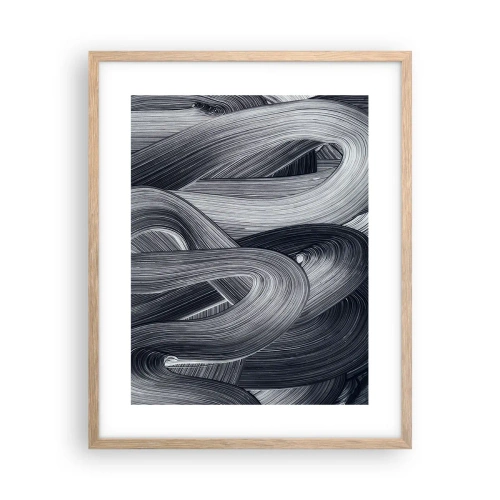 Poster in cornice rovere chiaro - La fluidità della realtà - 40x50 cm