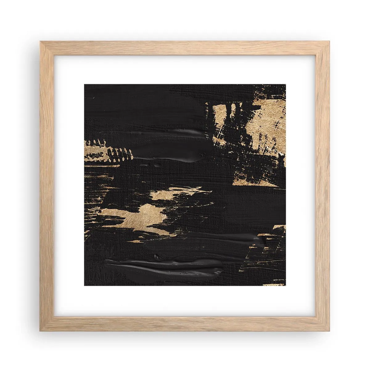 Poster in cornice rovere chiaro - Tracce del contatto - 30x30 cm