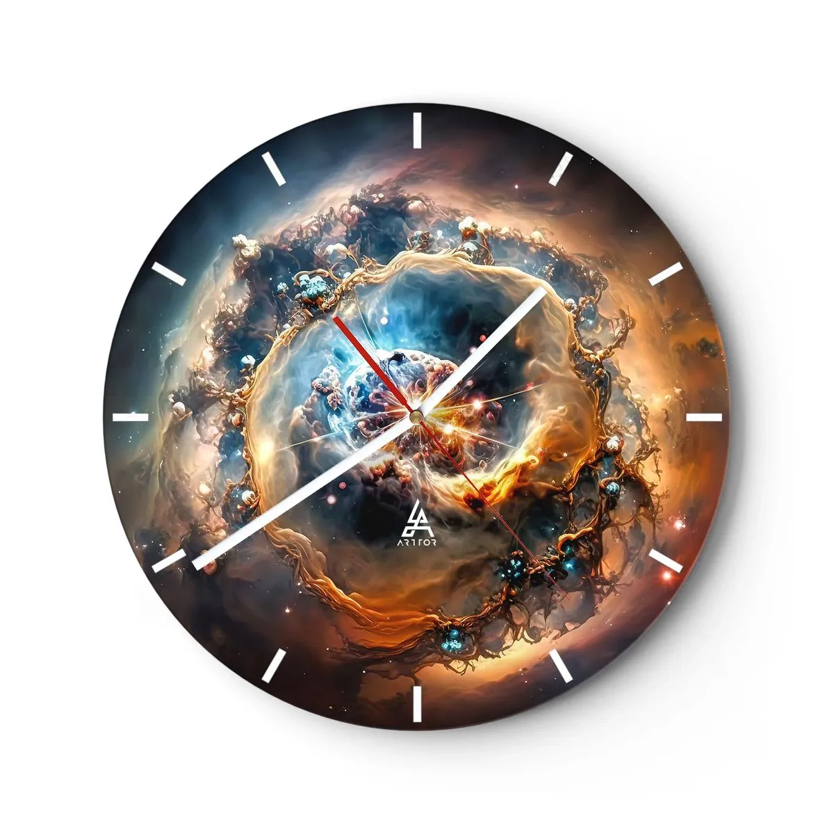 Orologio da parete - Orologio in Vetro - L'inizio - 40x40 cm