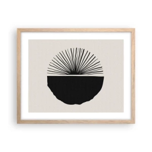 Poster in cornice rovere chiaro - Ventaglio di possibilità - 50x40 cm