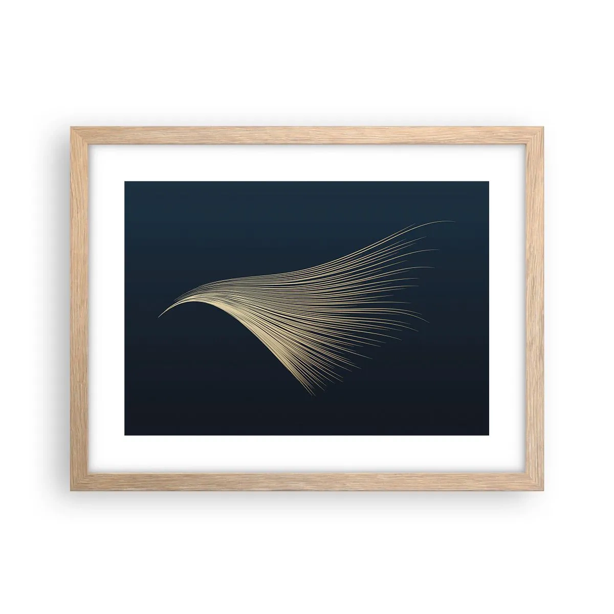 Poster in cornice rovere chiaro - Come un capello d'angelo - 40x30 cm