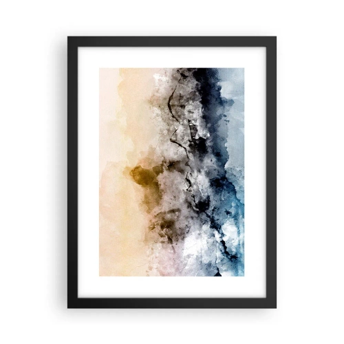 Poster in cornice nera - Immersi in una nuvola di nebbia - 30x40 cm